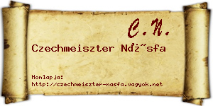 Czechmeiszter Násfa névjegykártya